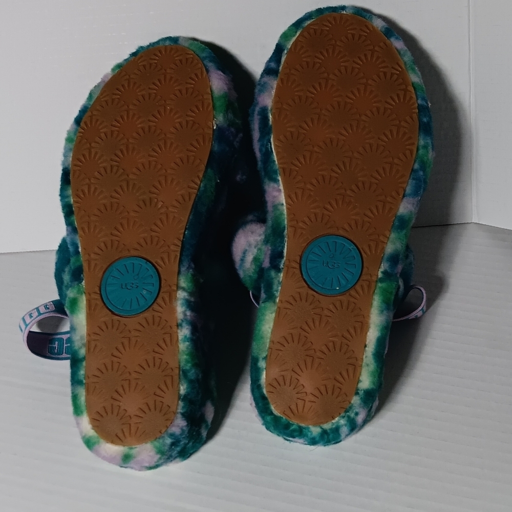 Ugg OH Yeah Shearling Tie dyed Slingback size11 - Picture 6 of 7